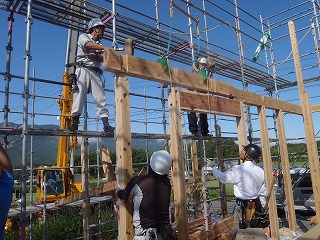 建て方作業②