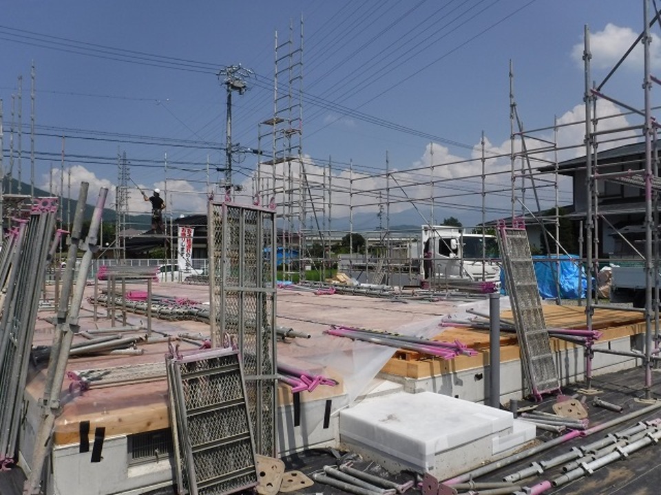 建て方工事前日