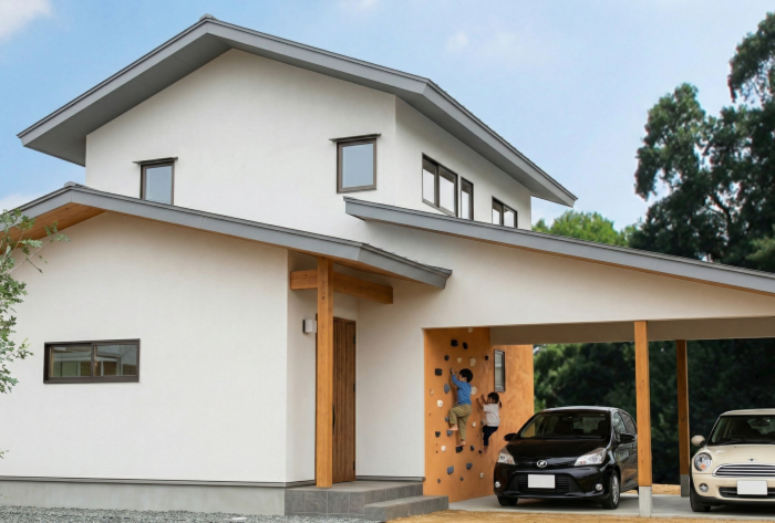 【箕輪町完成見学会】食を楽しむ土間キッチンとボルダリングで遊ぶ家