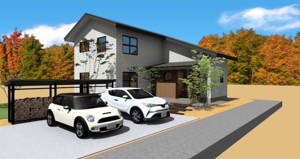 【塩尻市見学会】火を囲み食でもてなす、アイランドキッチンが主役の家