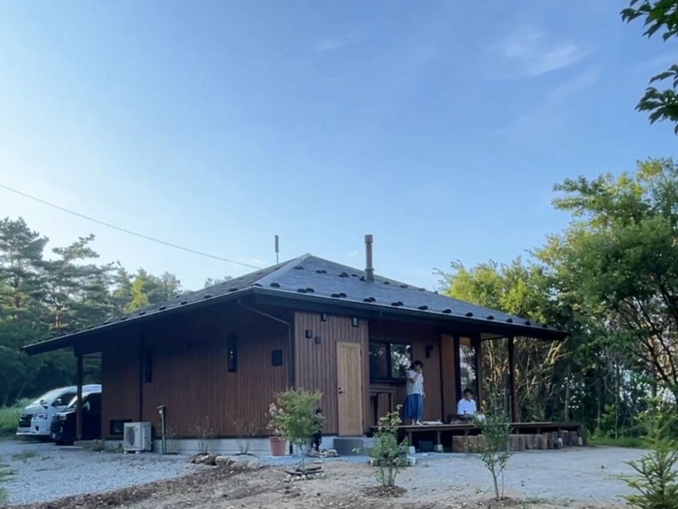 【小諸市入居宅見学会】アウトドアを楽しむタープ屋根の家
