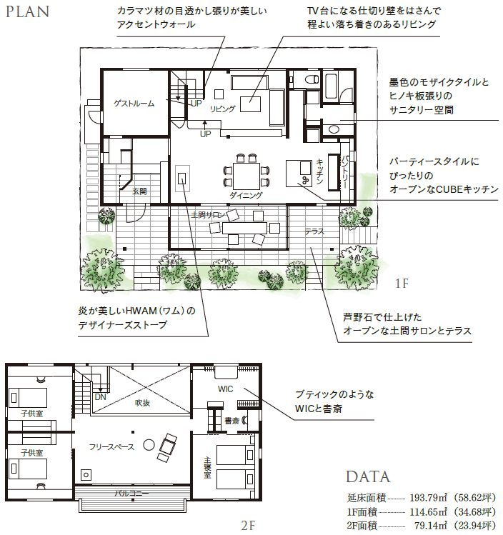 長野古牧展示場の間取りプラン