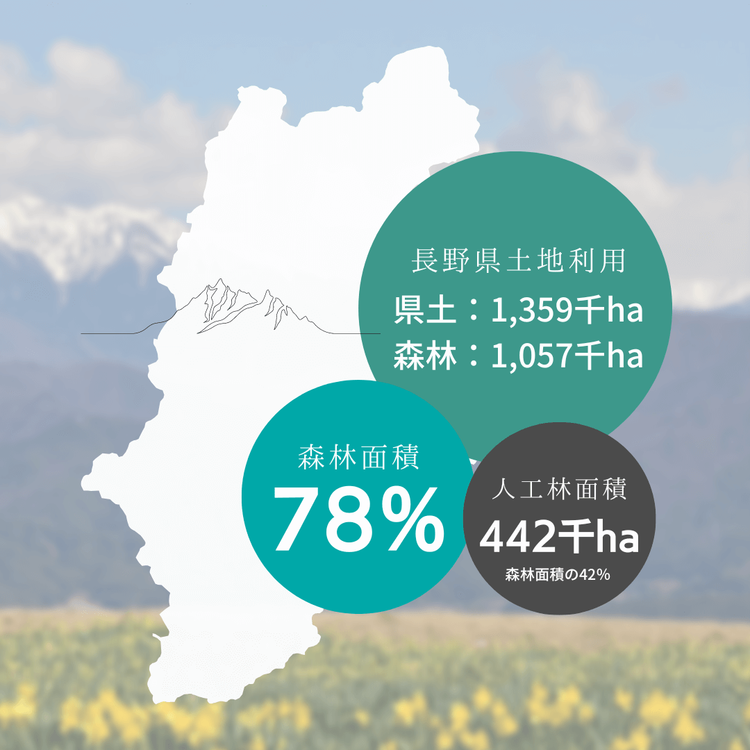 長野県森林面積