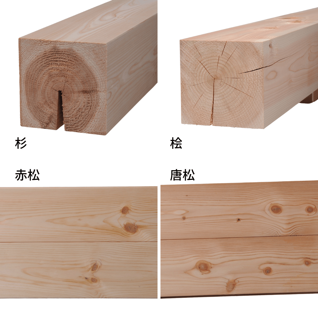 使用している木材の種類