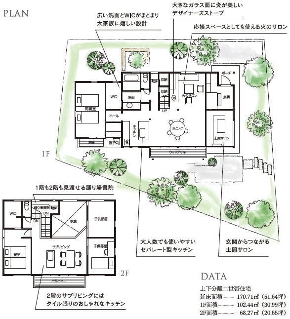 上田展示場の平面図