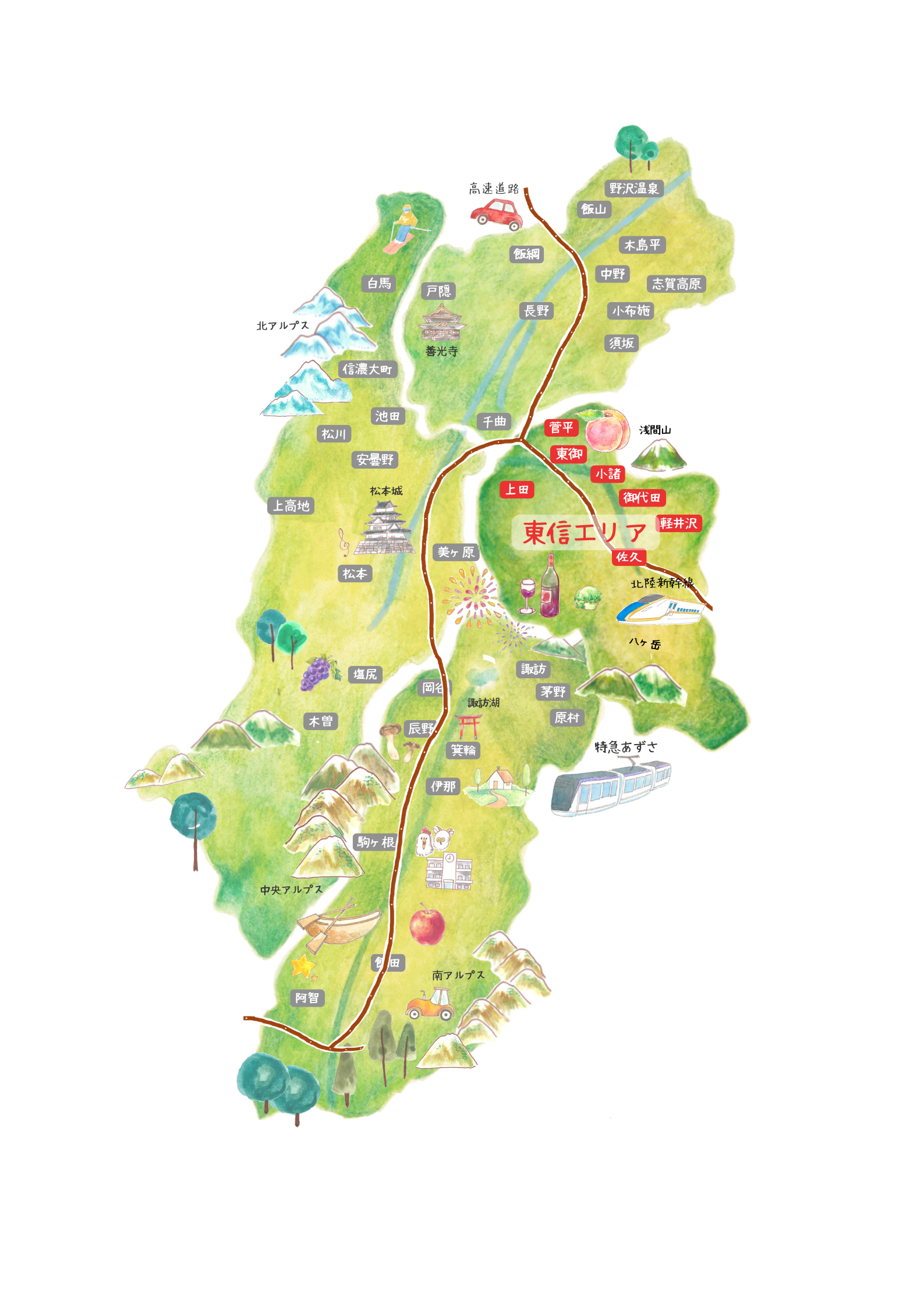 東信map