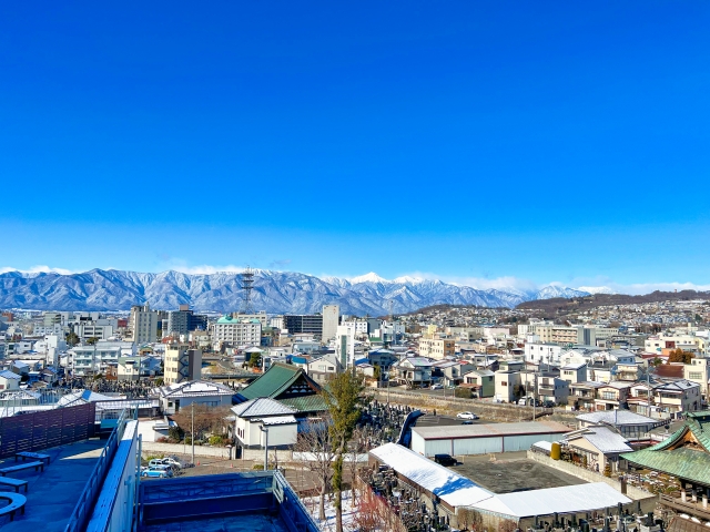 松本市街地の風景