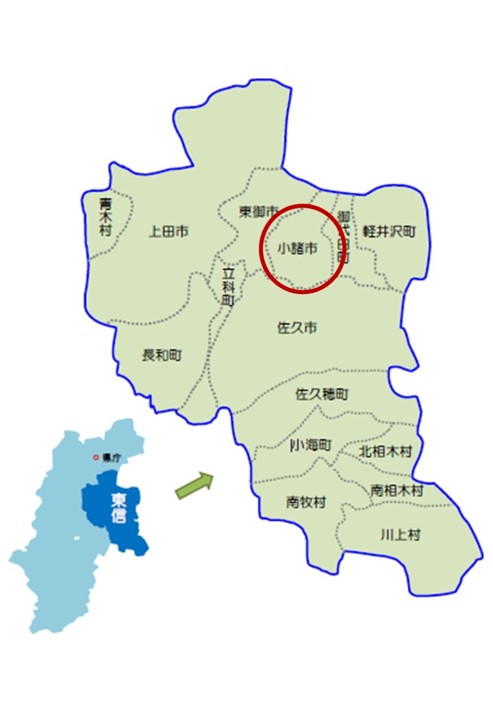 小諸市地図