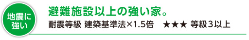 避難施設以上の強い家